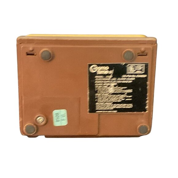 Vintage Cosmo Time Digital Alarm Clock Radio Brown & Gold Retro Design - Picture 7 of 11